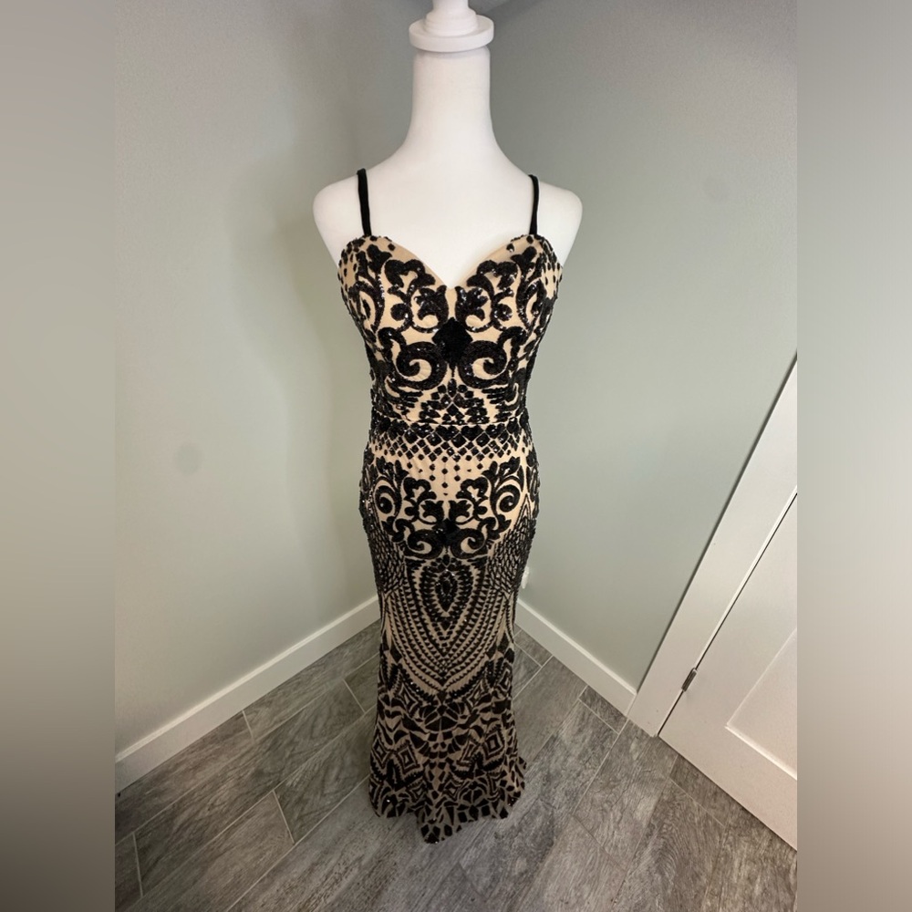 Splash Stunning Maxi Sequence Fitted Mesh Mermaid… - image 3